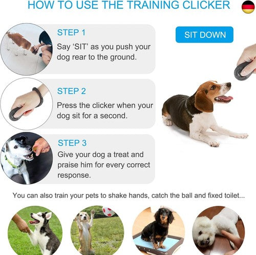 Hunde Clicker, 4 Stück Trainings-Clic